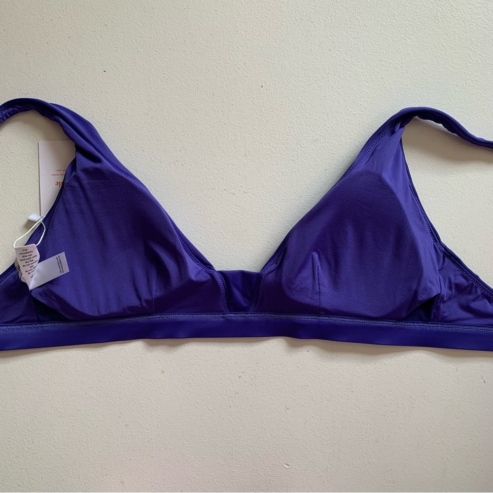 Andie Size Large Lapis Blue Tahiti Bikini Top Swimwear NWT - Picture 7 of 12